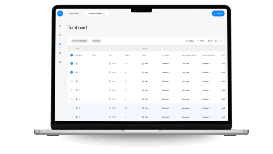 Leonardo247 Turnboard for Student and Multifamily Housing Desktop View