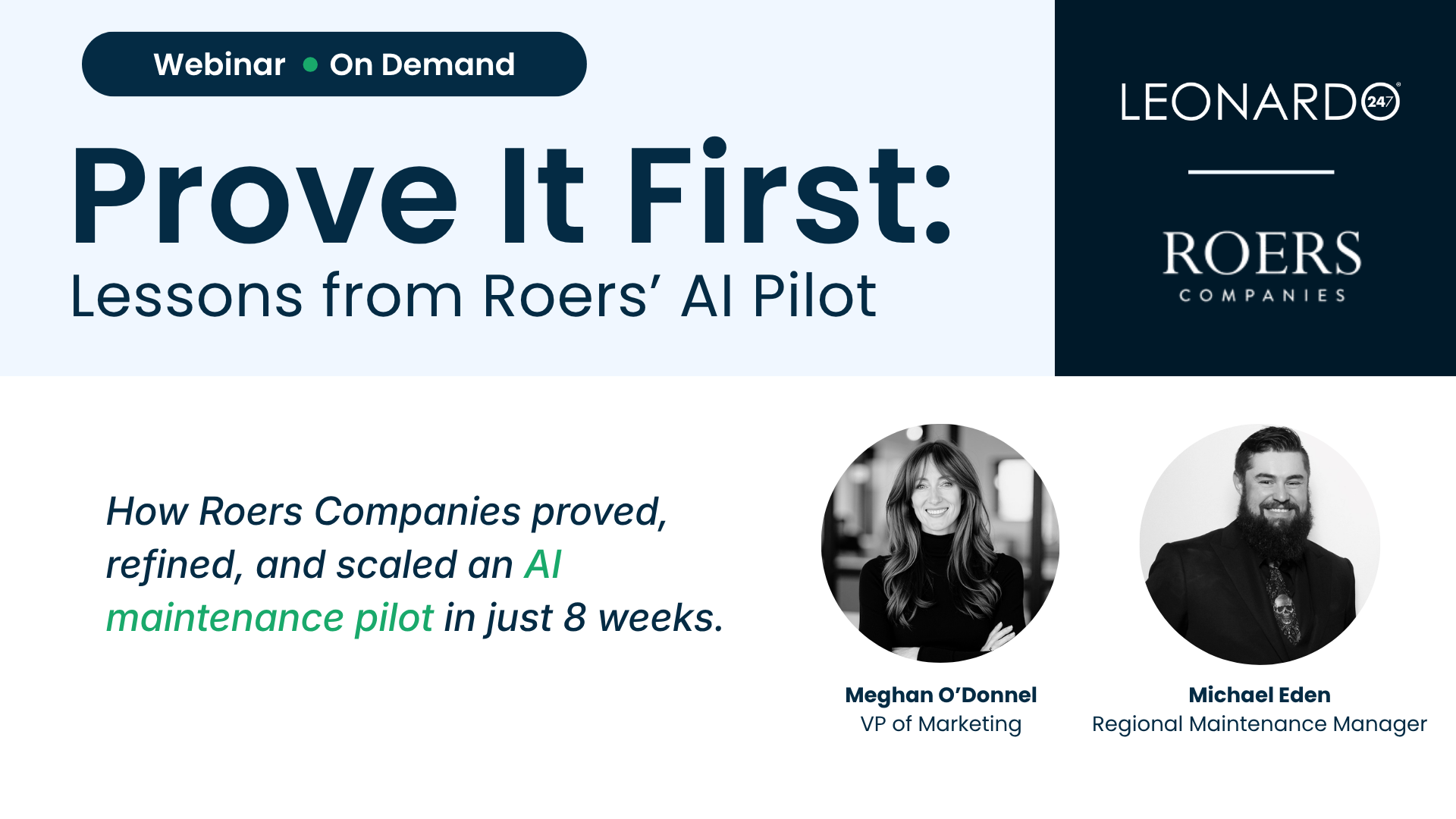 Prove It First: Lessons from Roers' AI Pilot — Webinar On Demand