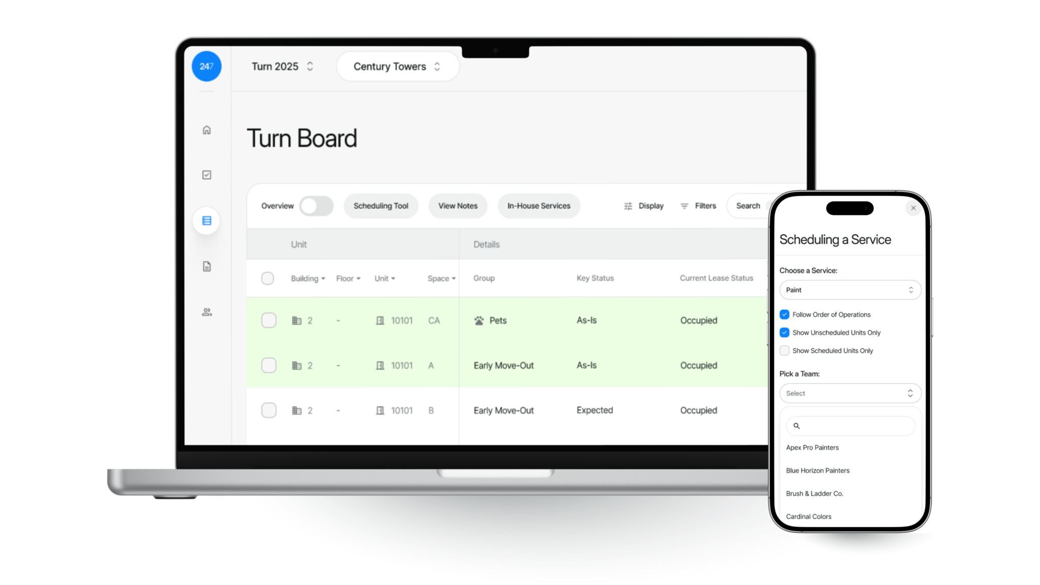 Turn Manager pre-turn planning view