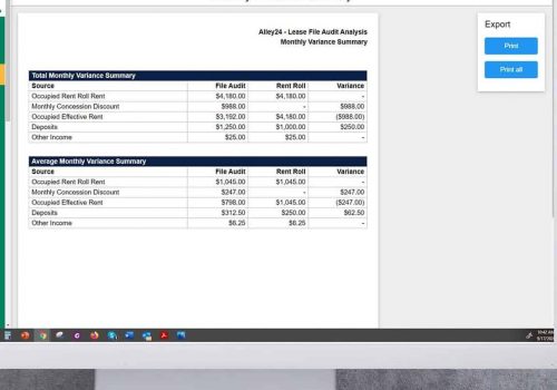 Lease file audit