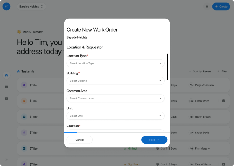 Leonardo247 Dynamic Forms and Work Orders