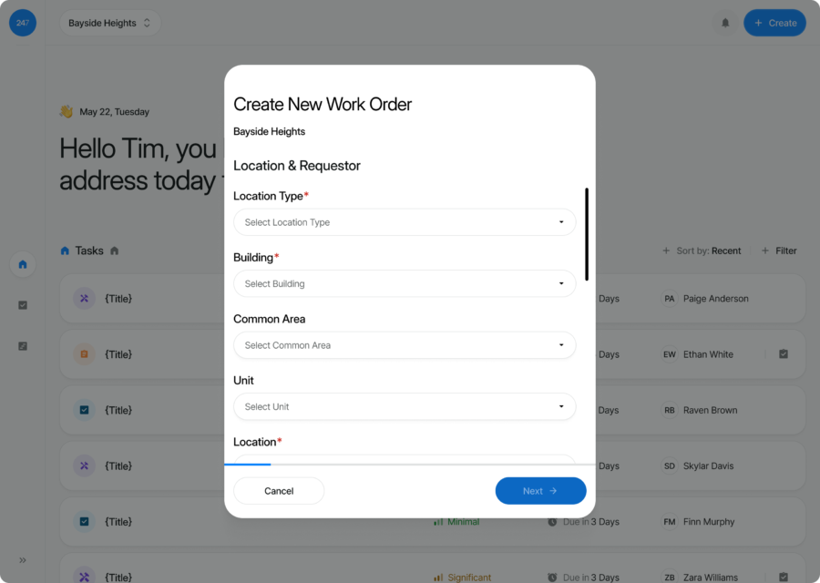 Leonardo247 Dynamic Forms and Work Orders